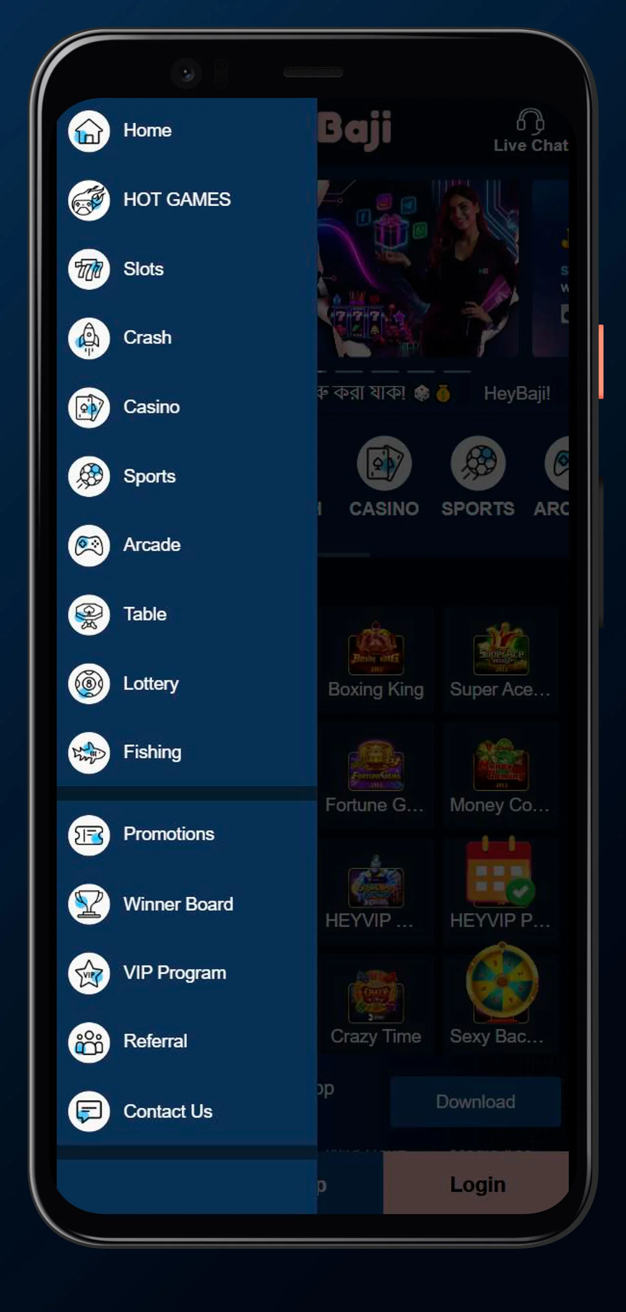 menu heybaji